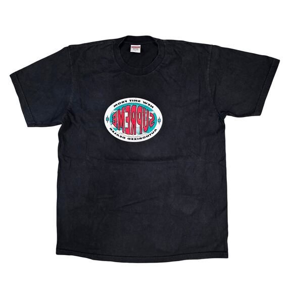 Supreme Other - SUPREME AUTHENTIC MEN'S “AUTHORIZED DEALER” "WORE THIS NEW" TEE – SIZE L – BLACK